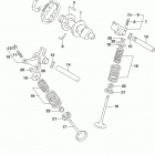 DR650SE Распределительный вал  /  клапана