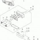 GSX,R600 Rear combination lamp (gsx-r600l7 e03)