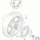 SV650,A Переднее колесо