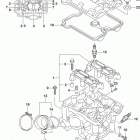 SV650,A Головка цилиндров (задняя)