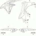 RM,Z250 Fuel tank cover