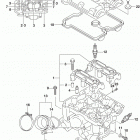 DL650A Головка цилиндров (задняя)