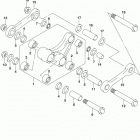 DR,Z400S Втулки заднего рычага