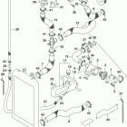 VL1500T Radiator hose (vl1500tl6 e33)