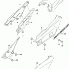 DR200S Обтекатель рамы