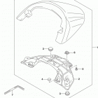 VZR1800 BZ Seat tail box (for pgz)  (vzr1800bzl6 e33)