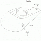 VZ1500 Fuel tank front cover