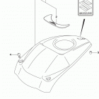 VZ800 Fuel tank cover