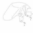 GSX S750 Front fender (gsx-s750l5 e03)