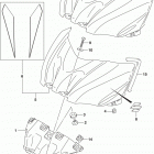 GSX R1000 Fuel tank front cover