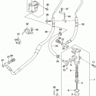 GSX S750 Rear master cylinder (gsx-s750al5 e28)