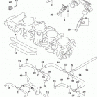 GSX R600 Throttle body hose  /  joint (gsx-r600l5 e33)