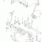 DR650SE Механизм  переключения передач