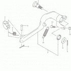 DR Z400SM Педаль тормоза