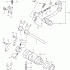 DR Z125,L Механизм  переключения передач