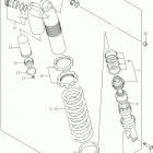 RM Z450 Rear shock absorber (rm-z450l5 e03)