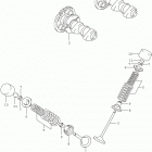 DR Z400SM Распределительный вал  /  клапана