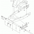 GSX S750 Rear swingingarm