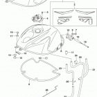 GSX R600 Fuel tank (gsx-r600l5 e03)