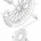 DR Z125,L Front wheel (dr-z125ll5 e28)
