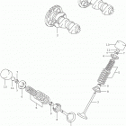 DR Z400S Распределительный вал  /  клапана