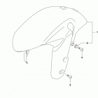 GSX R750 Front fender (gsx-r750l5 e33)