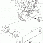 DR Z125,L Rear wheel (dr-z125ll5 e33)