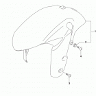 GSX R600 Front fender (gsx-r600l5 e03)