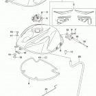 GSX R600 Fuel tank (gsx-r600l5 e33)