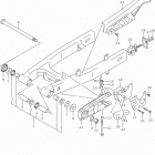 DR Z125,L Rear swingingarm (dr-z125l5 e28)