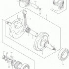 DR Z125,L Коленвал