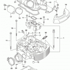 VZ1500 Головка цилиндров (задняя)