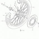 DR650SE Переднее колесо