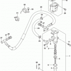 GSX S750 Rear master cylinder (gsx-s750l5 e03)