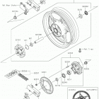 Ninja 400 (EX400GKF) Заднее колесо  /  цепь