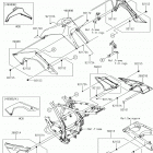 KLX140L (KLX140BKF) Side covers  /  chain cover(bkf)