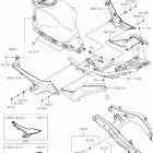 Ninja 650 (EX650KKFA) Боковые крышки  /  крышка цепи