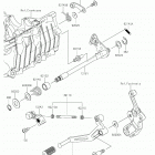 Ninja 400 (EX400GKF) Механизм переключения передач