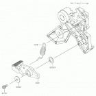 NINJA 650 ABS Педаль тормоза