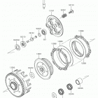 KX85 (KX85CKF) Сцепление