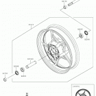 Ninja 650 (EX650KKFA) Переднее колесо