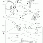KX85 (KX85CKF) Глушитель