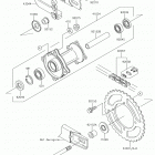 KX65 (KX65AKF) Задняя ступица колеса