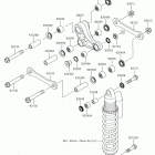 KX85 (KX85CKF) Задняя подвеска