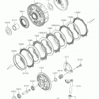 Ninja 400 (EX400GKF) Сцепление