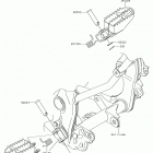 KLX140L (KLX140BKF) Подножки