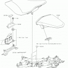 Ninja 400 (EX400HKF) Сиденье