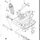 LT230S Rear swinging arm (model f / g)