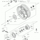 Z125 PRO Заднее колесо  /  цепь