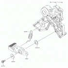 Ninja 650 Педаль тормоза